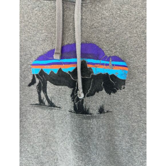 Patagonia women’s Regular Fit Uprisal Buffalo Bison Hoodie Pullover Size Large - Picture 5 of 10
